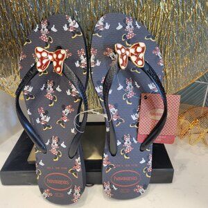 Havaianas x Disney Minnie Mouse Flip-Flops – Women’s Size 6 – NWT